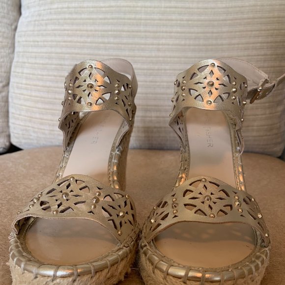 Wedge Sandal Size 6 Marc Fisher Kickal Espadrille - Picture 3 of 5